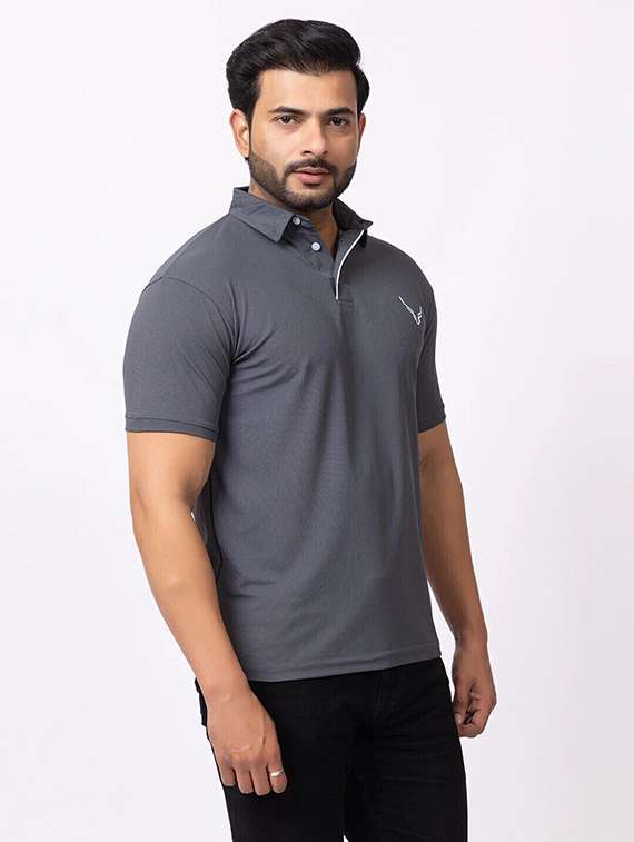 men pack of 3 solid short sleeve polo t-shirt - 22180250 -  Standard Image - 4