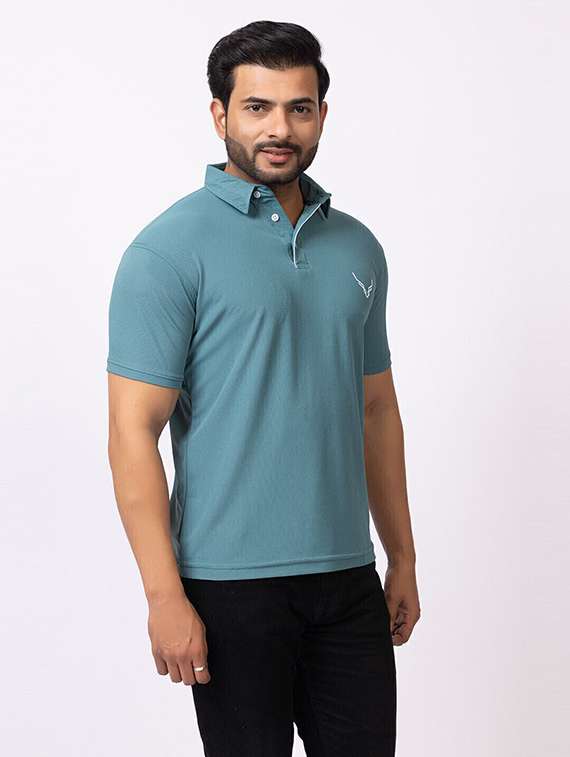 men pack of 3 solid short sleeve polo t-shirt - 22180252 -  Standard Image - 4