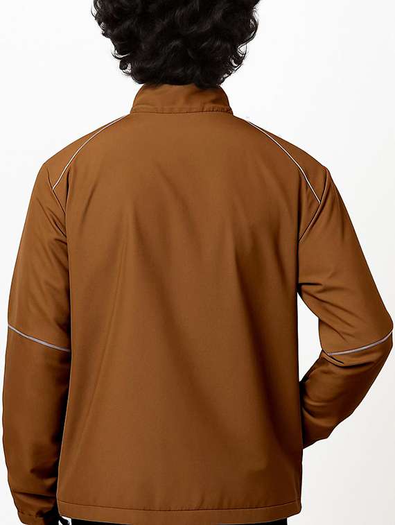 men solid long sleeve windcheater casual jacket - 22180259 -  Standard Image - 4