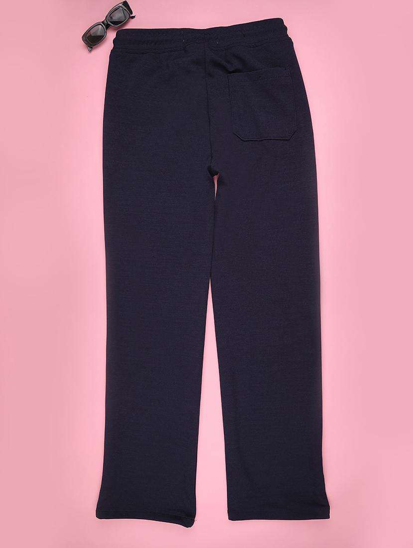 boys solid mid rise track pant - 22180504 -  Standard Image - 1