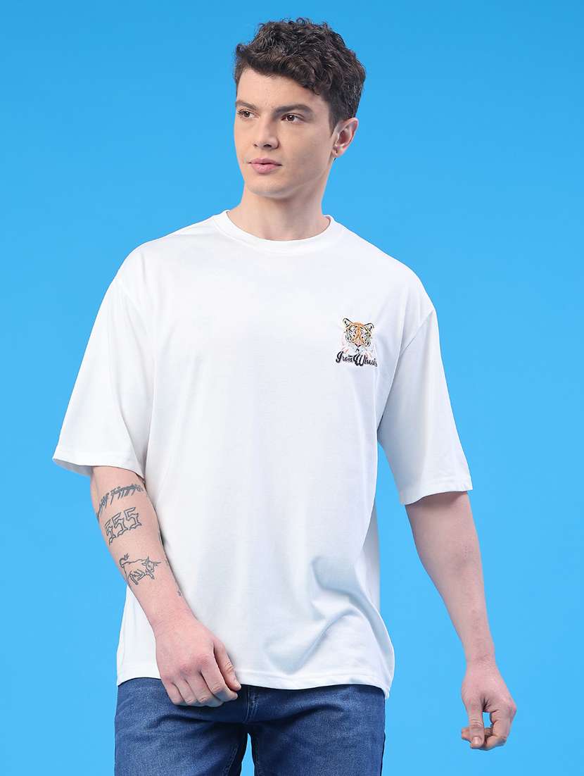 men printed short sleeve oversized t-shirt - 22180507 -  Standard Image - 4