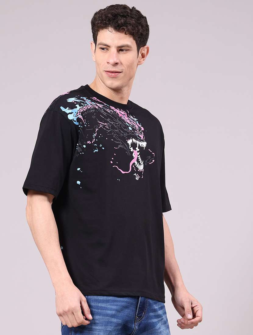 men printed short sleeve regular fit t-shirt - 22180508 -  Standard Image - 1