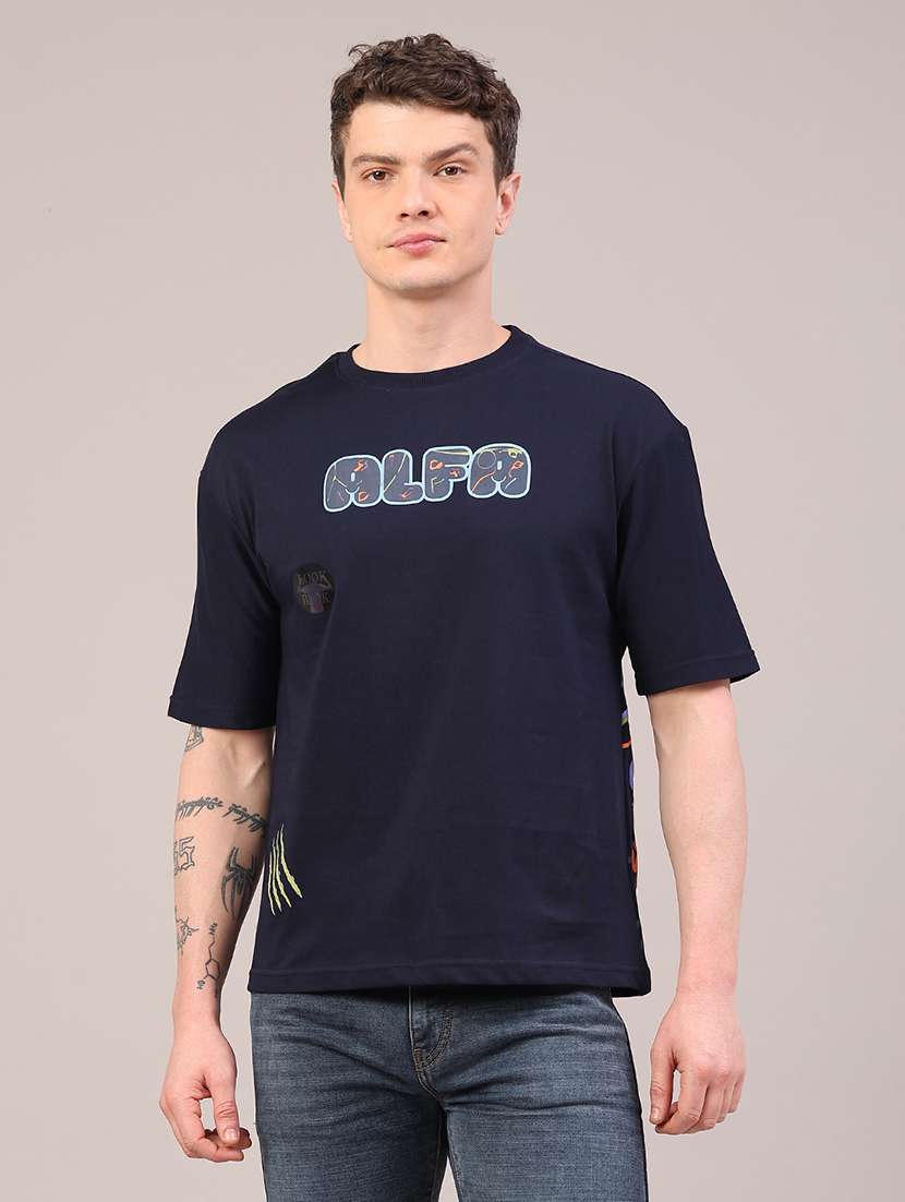 men printed short sleeve regular fit t-shirt - 22180511 -  Standard Image - 1