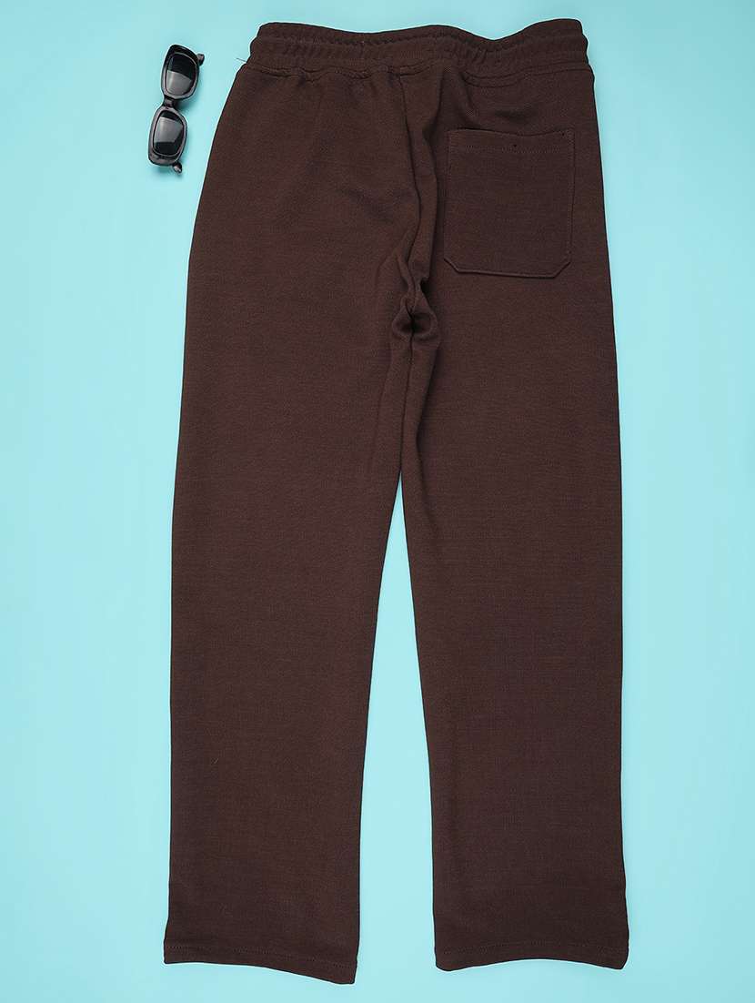 boys solid mid rise track pant  - 22180560 -  Standard Image - 1