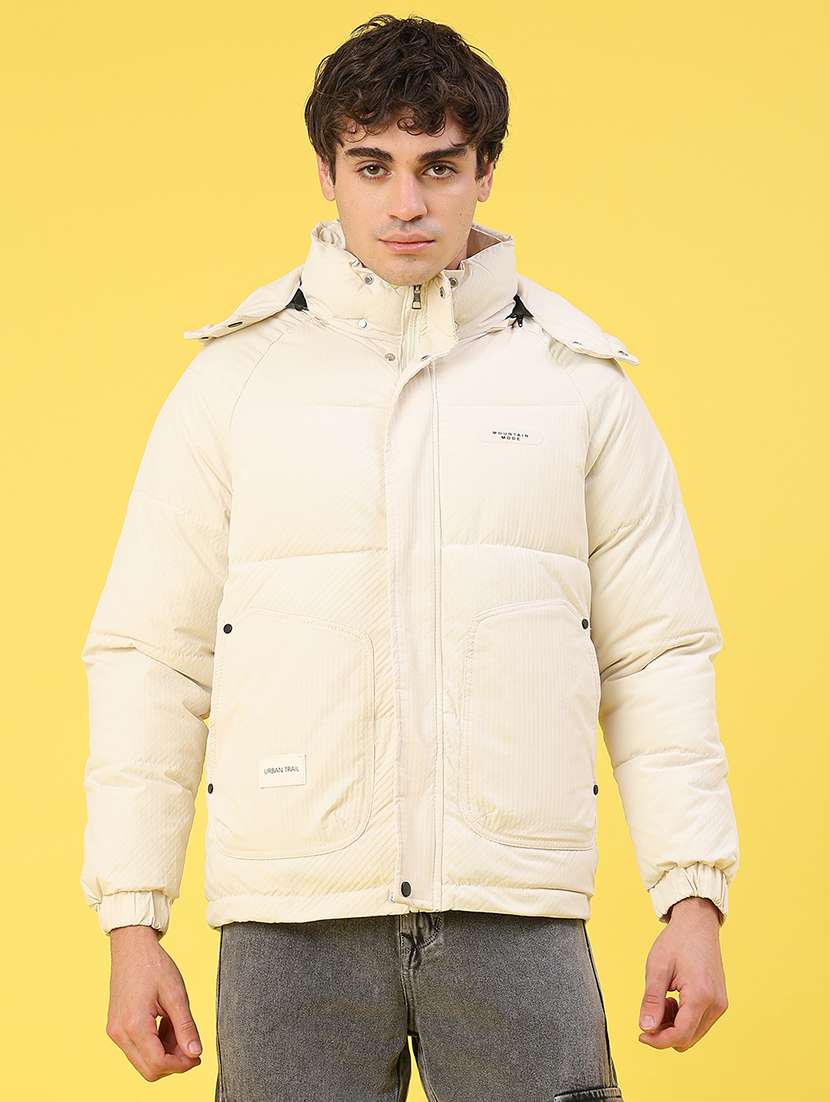 men solid long sleeve lightweight puffer jacket - 22180642 -  Standard Image - 1