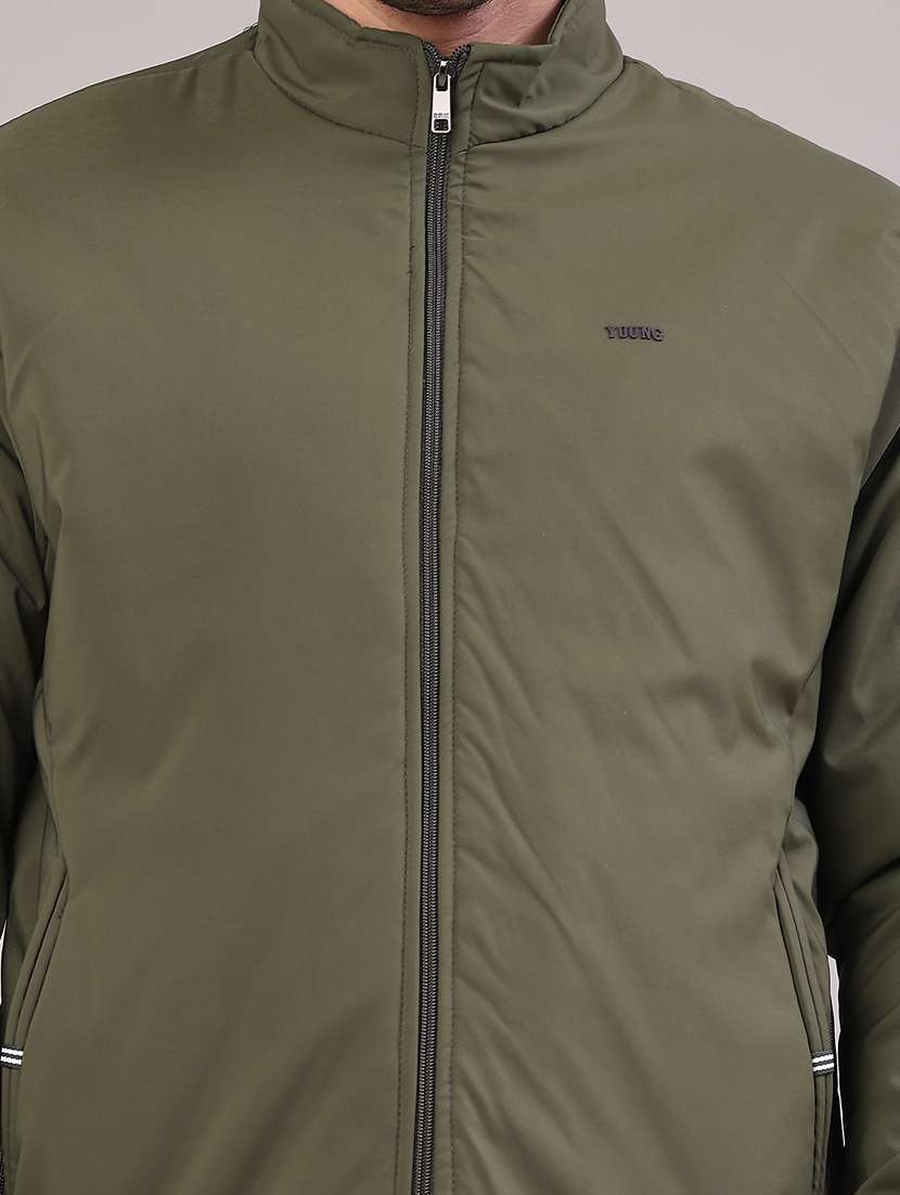 men solid long sleeve lightweight bomber jacket - 22180706 -  Standard Image - 4