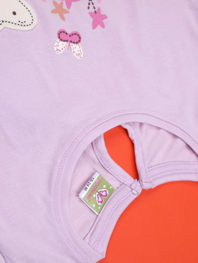 girls printed short sleeves top and shorts set - 22180718 -  Standard Image - 4