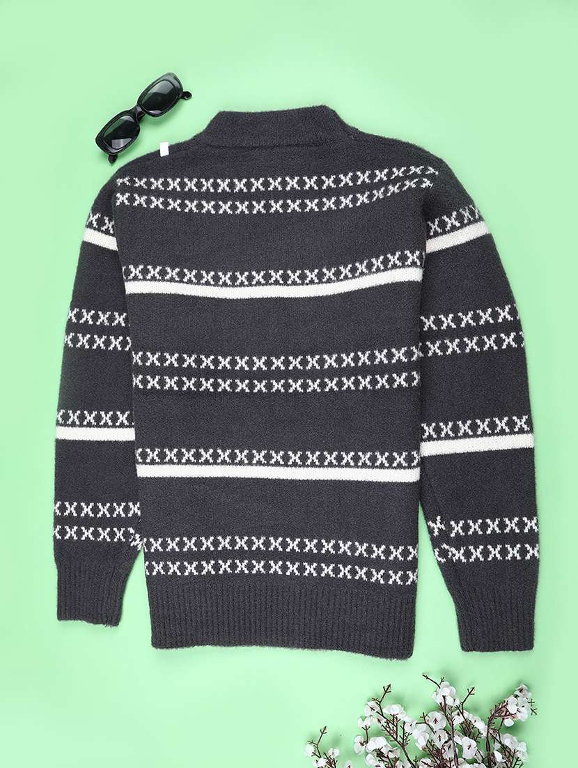 boys self designed long sleeve sweater - 22180750 -  Standard Image - 1