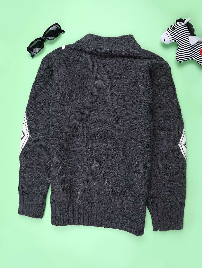 boys self designed long sleeve sweater - 22180754 -  Standard Image - 1