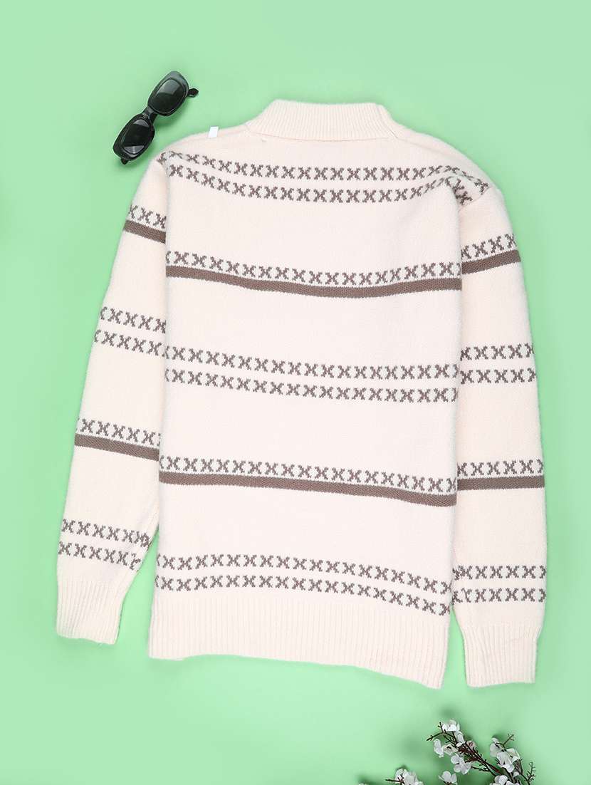 boys self designed long sleeve sweater - 22180758 -  Standard Image - 1