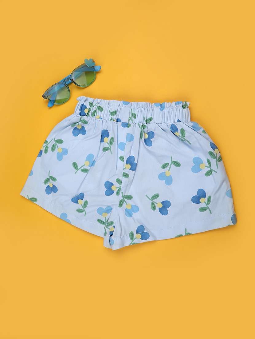 Girls Printed Mid Rise Shorts - 22180772 -  Standard Image - 1