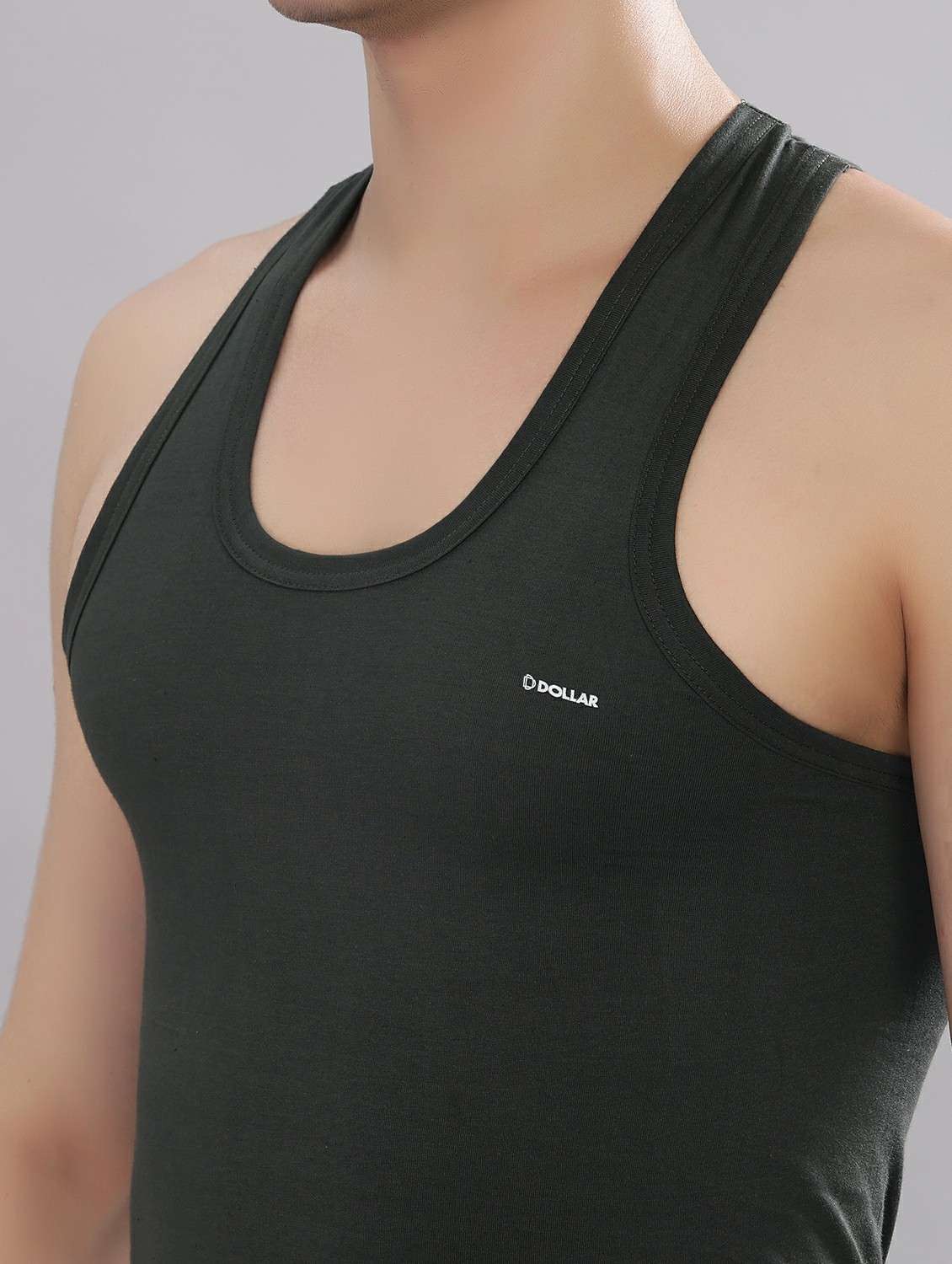 men solid pack of 3 sleeveless vest - 22180830 -  Standard Image - 4