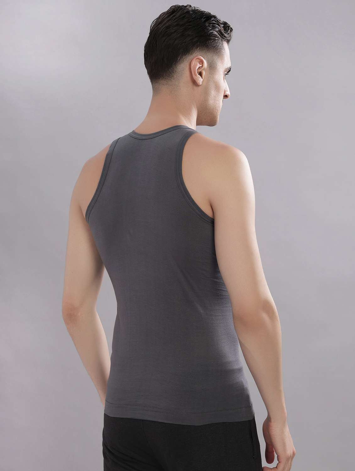 men solid pack of 4 sleeveless vest - 22180834 -  Standard Image - 1