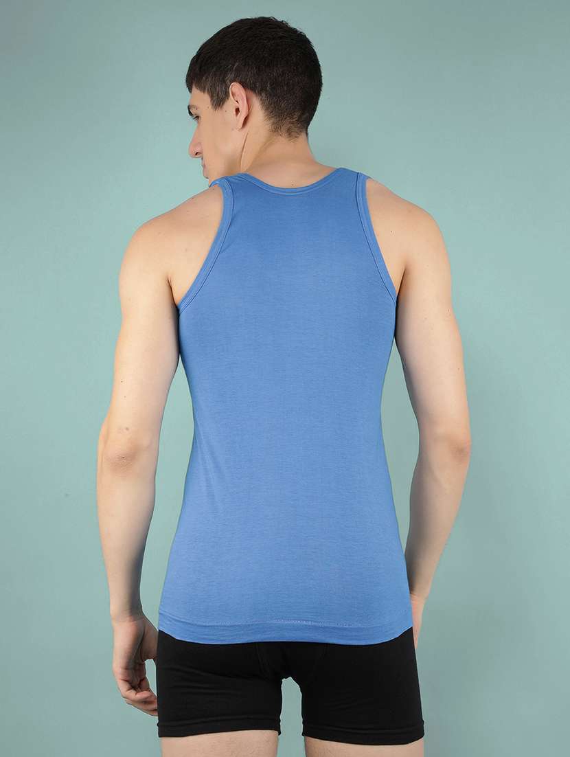 men solid sleeveless vest pack of 4 - 22180851 -  Standard Image - 1