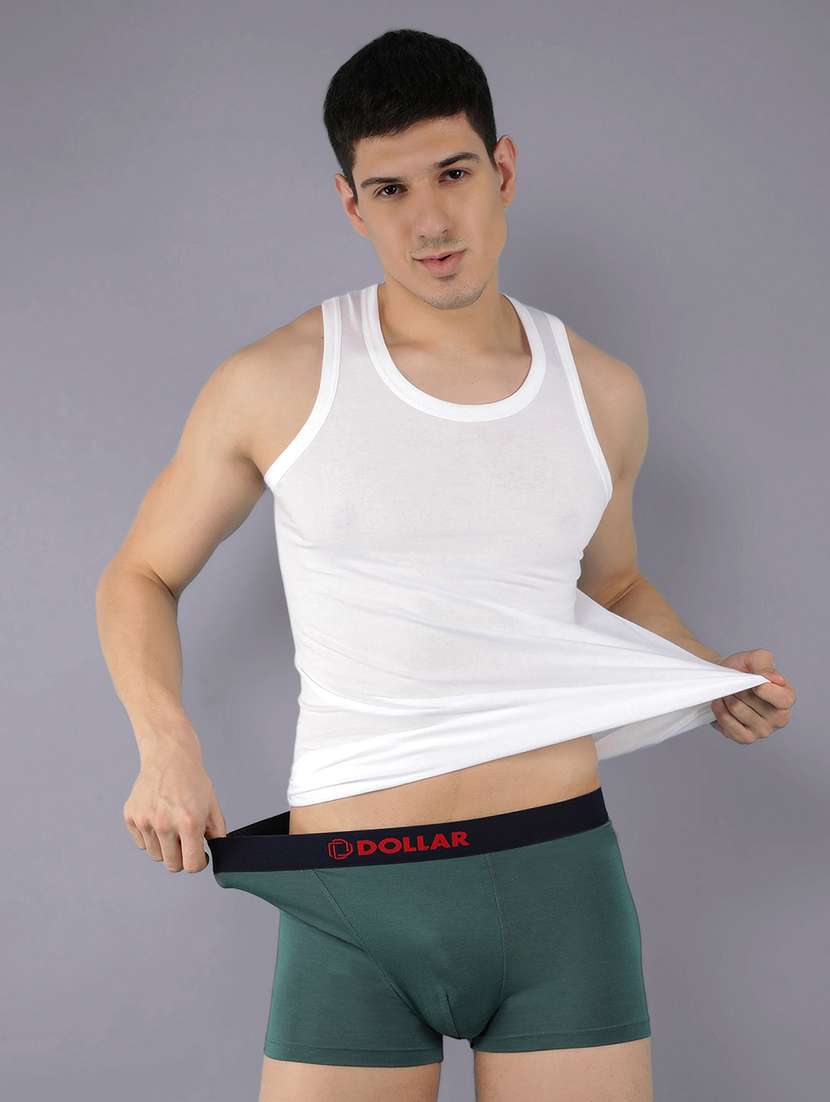 men pack of 5 solid sleeveless vest - 22180866 -  Standard Image - 1