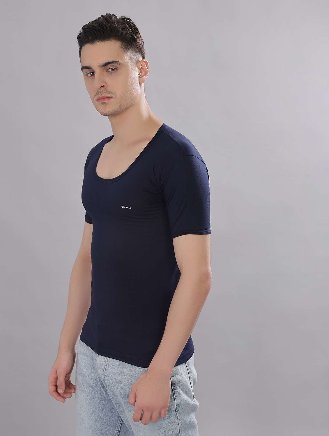 men solid half sleeve vest pack of 2 - 22180879 -  Standard Image - 1