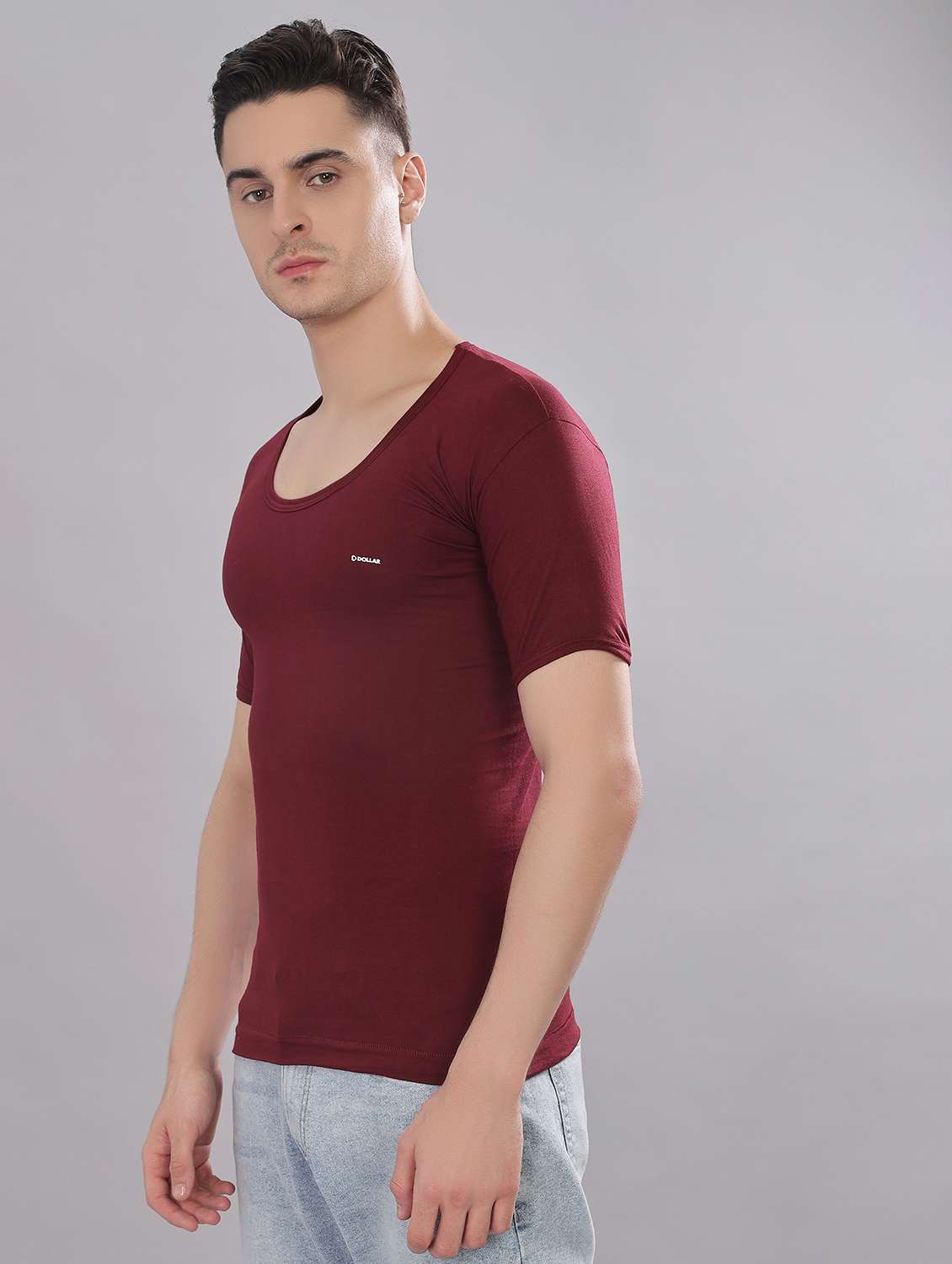 men solid half sleeve vest pack of 7 - 22180893 -  Standard Image - 1