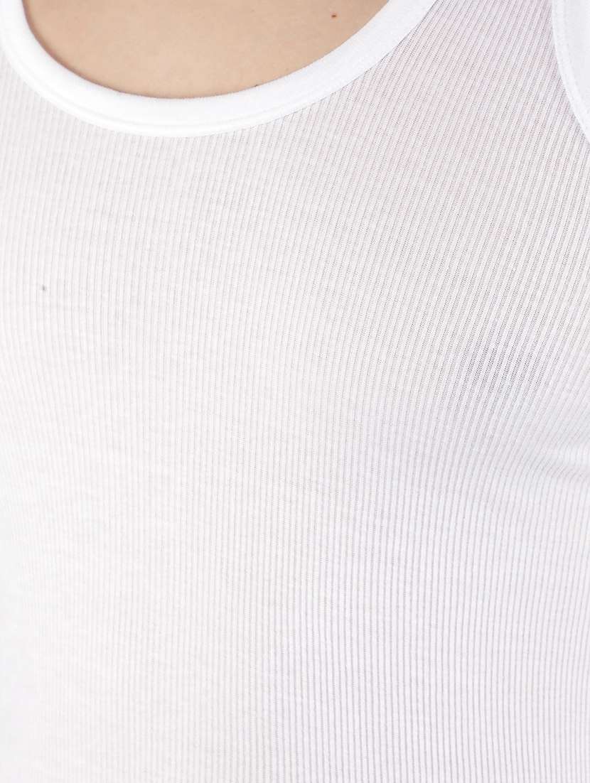 men pack of 10 solid sleeveless vest - 22180933 -  Standard Image - 4