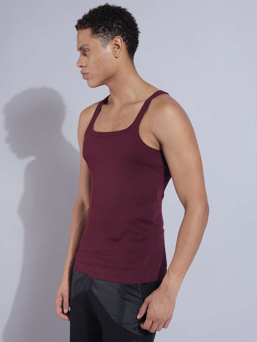 men solid sleeveless vest pack of 2 - 22180972 -  Standard Image - 1