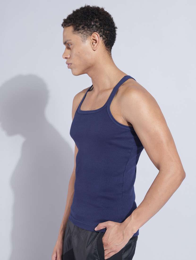 men solid sleeveless vest pack of 2 - 22180974 -  Standard Image - 1