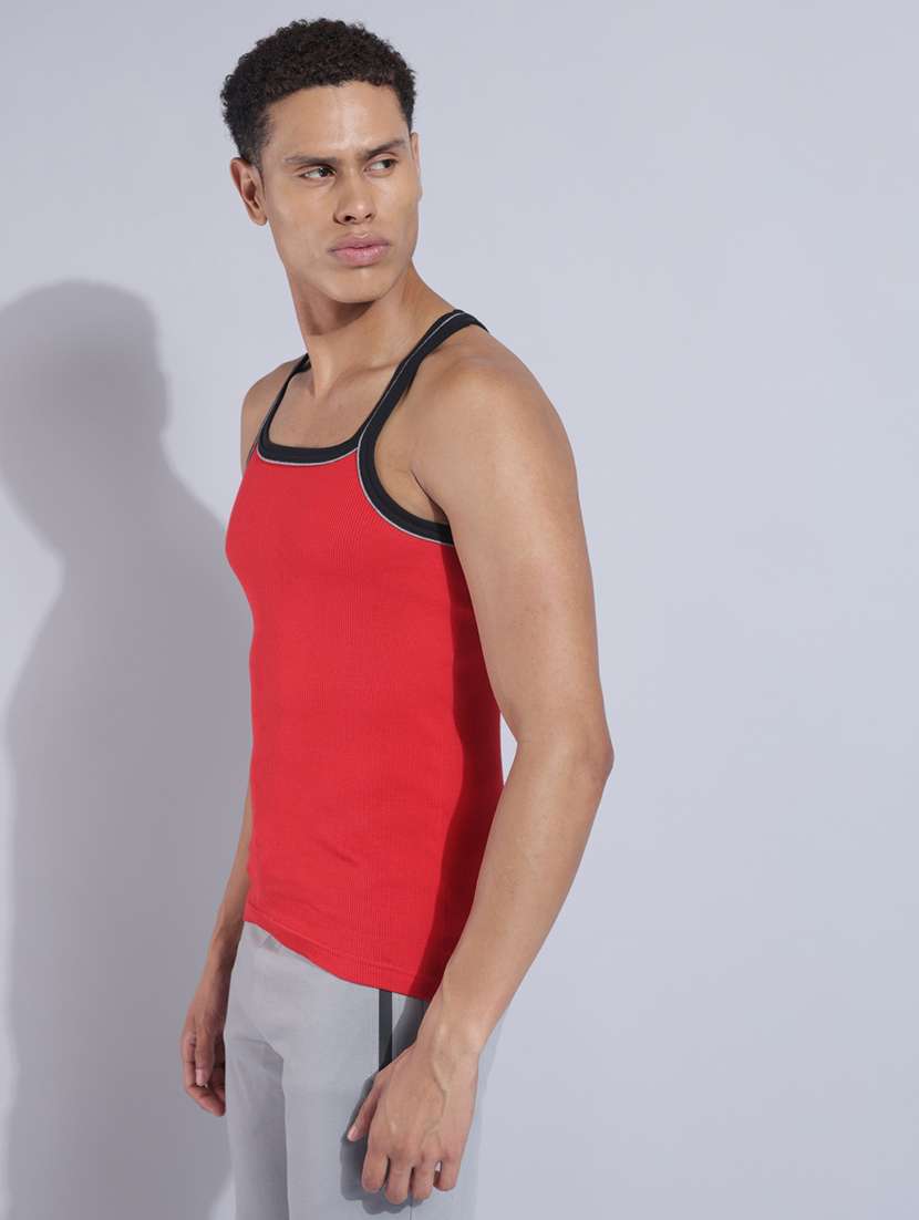 men solid sleeveless vest pack of 2 - 22180982 -  Standard Image - 1