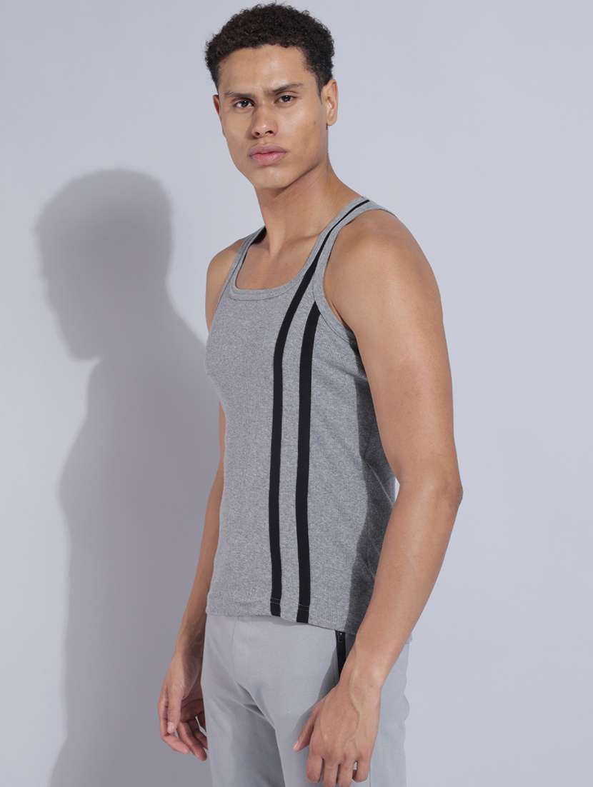 men solid sleeveless vest pack of 2 - 22180991 -  Standard Image - 1