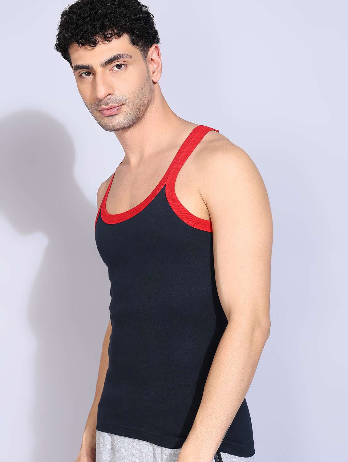 men solid sleeveless vest pack of 2 - 22181011 -  Standard Image - 1