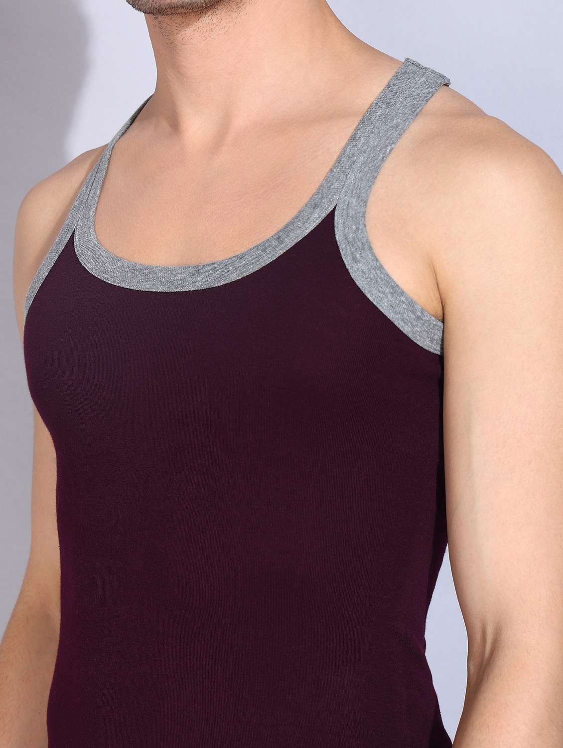 men solid sleeveless vest pack of 2 - 22181012 -  Standard Image - 4