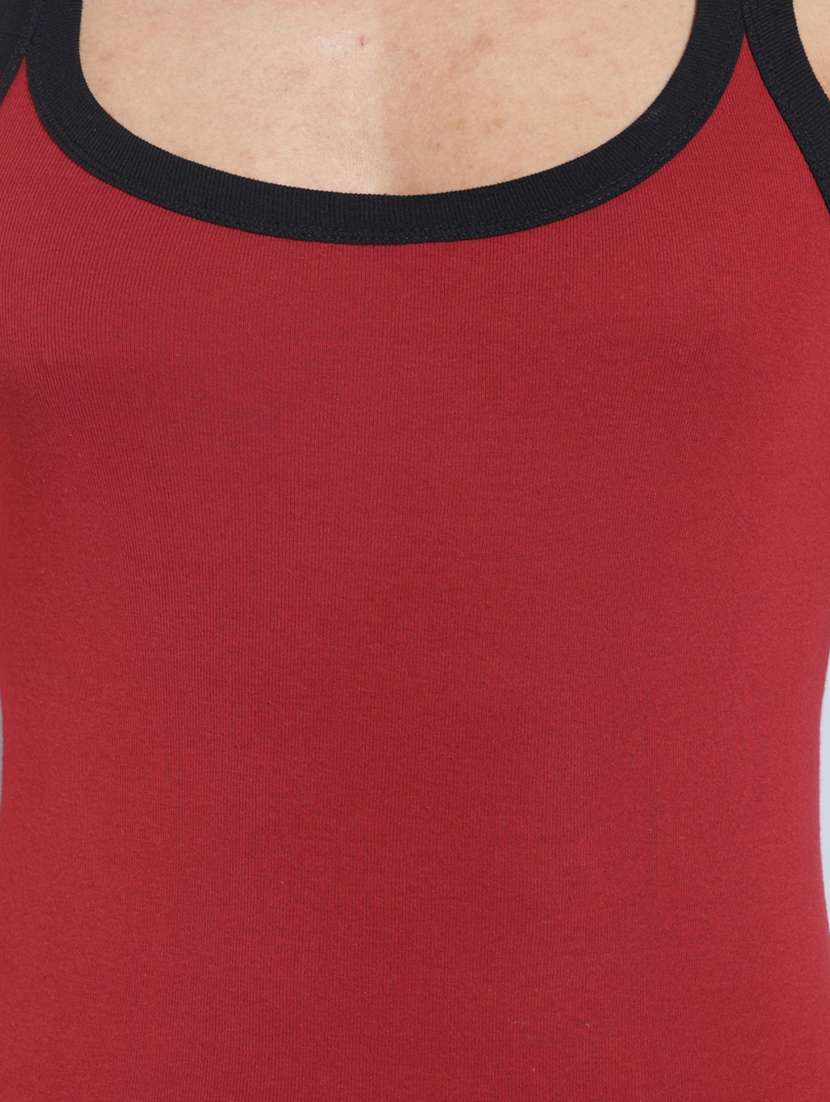 men pack of 3 solid sleeveless vest - 22181025 -  Standard Image - 4