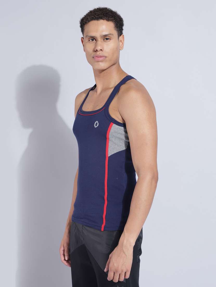 men pack of 4 color block sleeveless vest - 22181035 -  Standard Image - 1