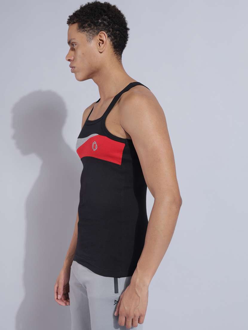 men pack of 4 color block sleeveless vest - 22181042 -  Standard Image - 1