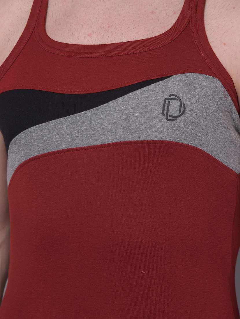 men pack of 5 color block sleeveless vest - 22181043 -  Standard Image - 4