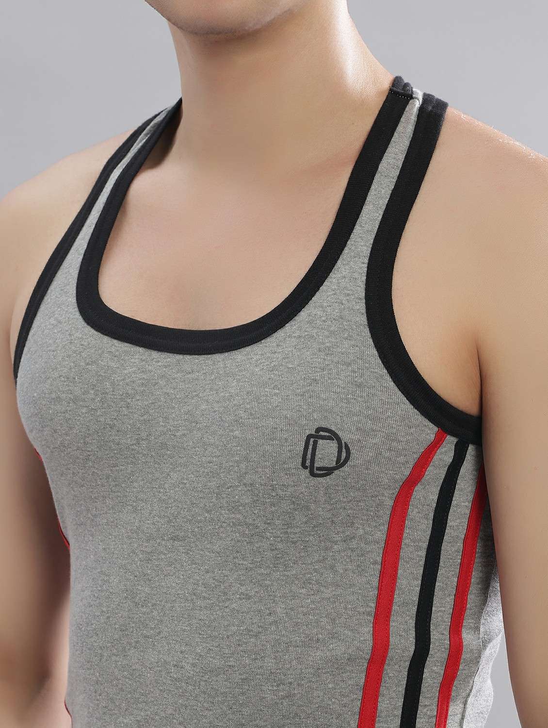 men pack of 3 striped sleeveless vest - 22181054 -  Standard Image - 4