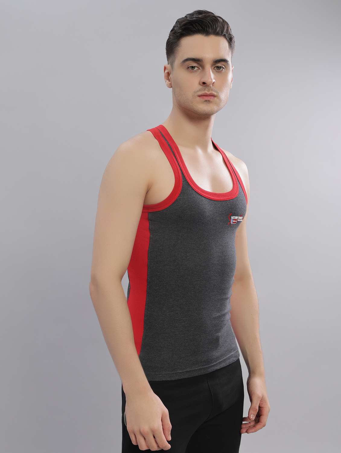 men pack of 4 color block sleeveless vest - 22181066 -  Standard Image - 1