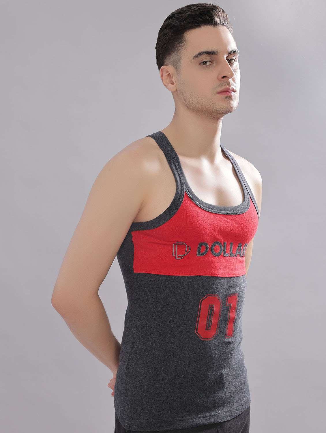 men pack of 5 color block sleeveless vest - 22181076 -  Standard Image - 1