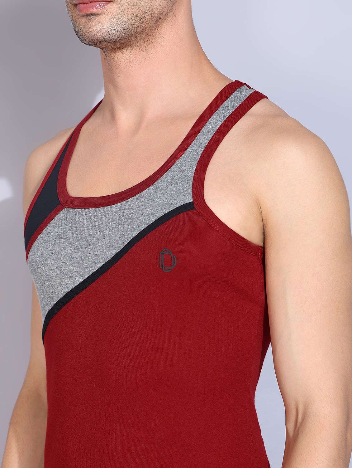 men pack of 5 color block sleeveless vest - 22181092 -  Standard Image - 4