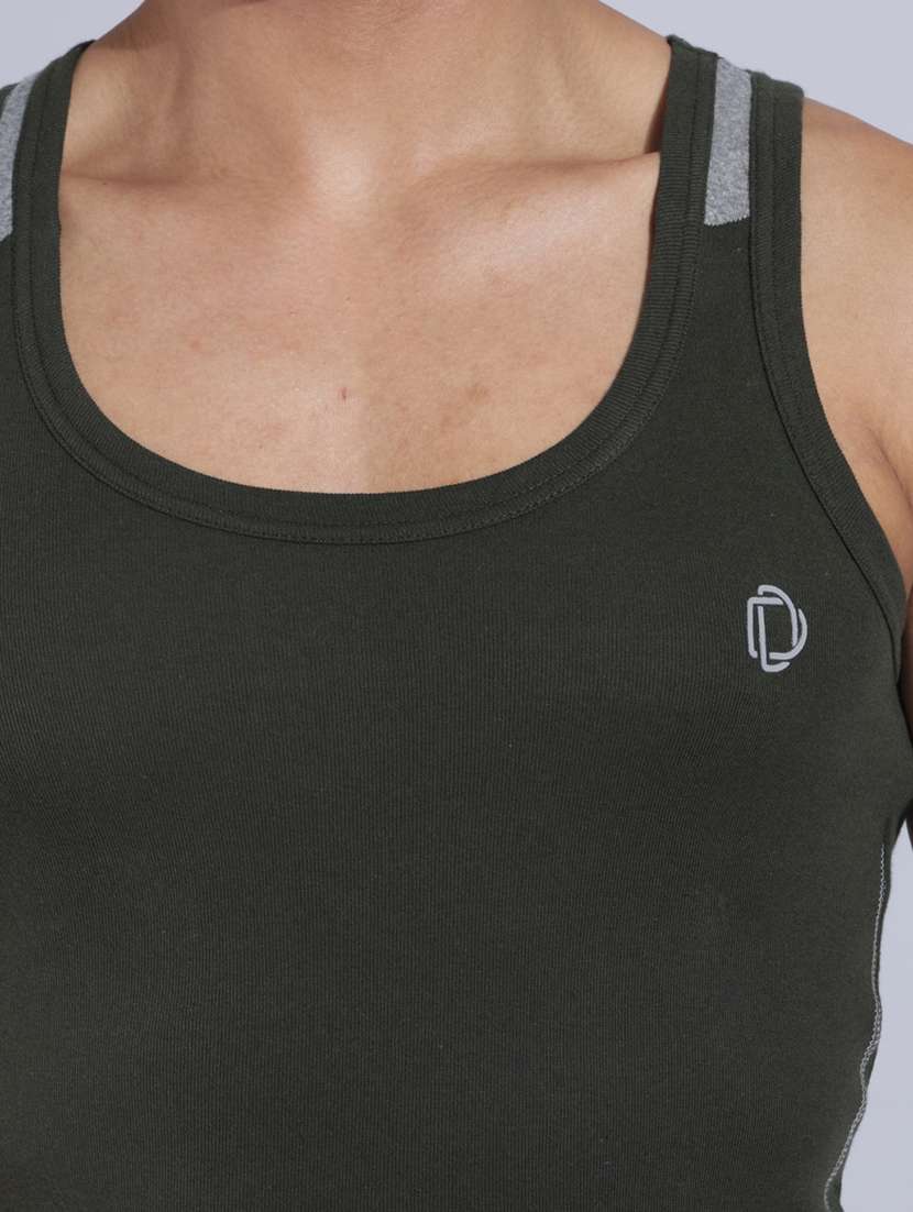 men solid sleeveless vest pack of 2 - 22181103 -  Standard Image - 4