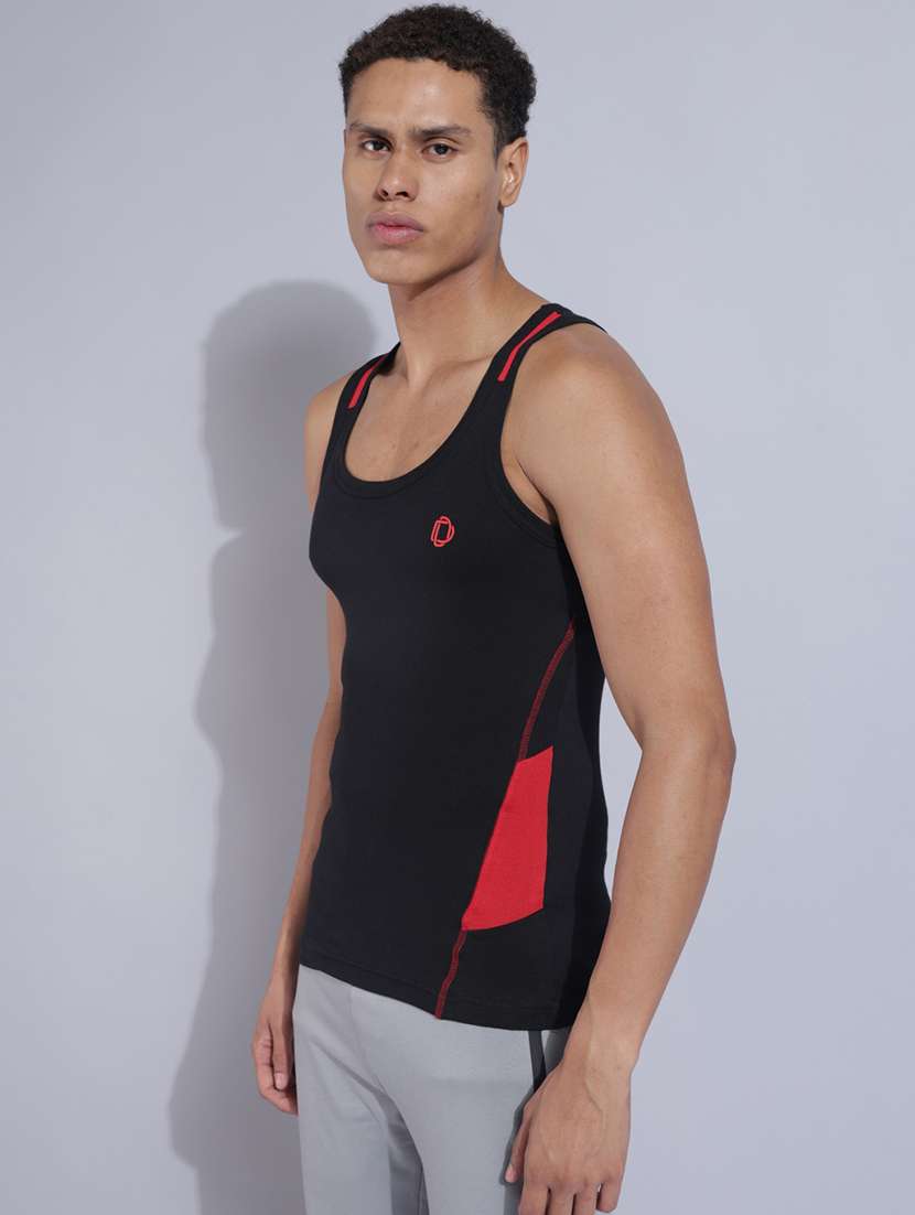 men pack of 3 color block sleeveless vest - 22181105 -  Standard Image - 1