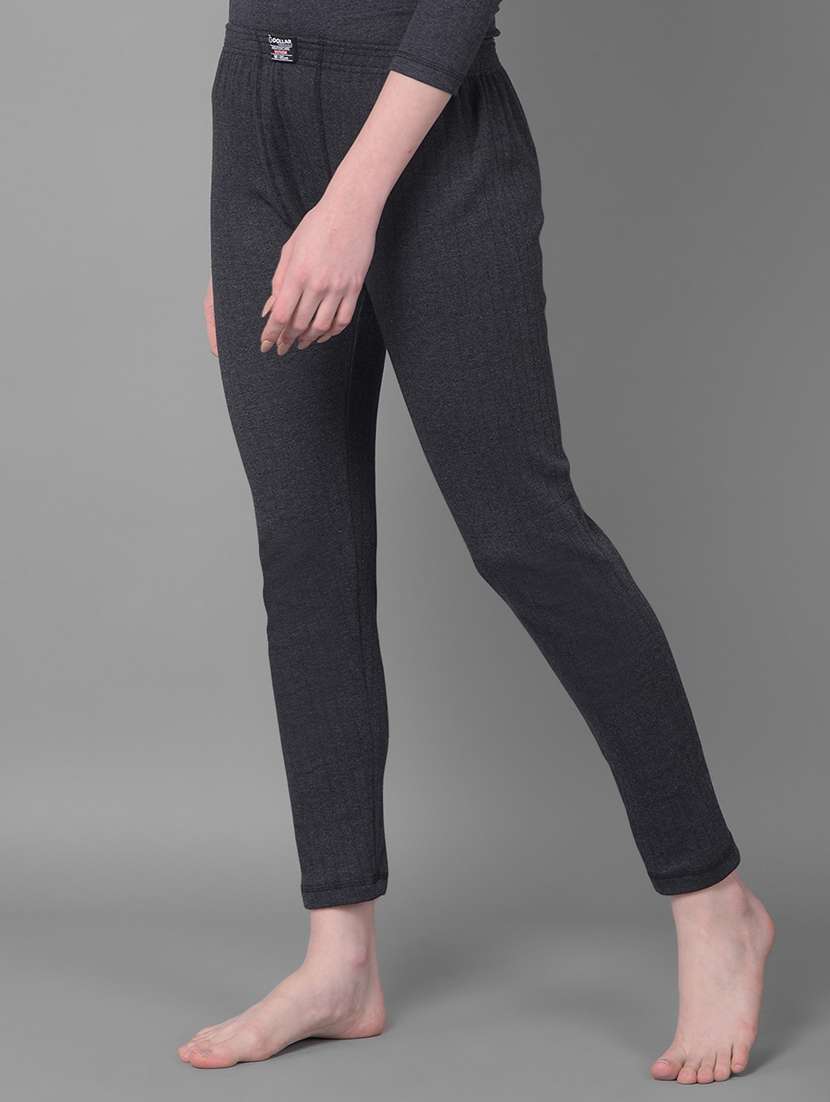 women solid mid rise thermal legging - 22181139 -  Standard Image - 1