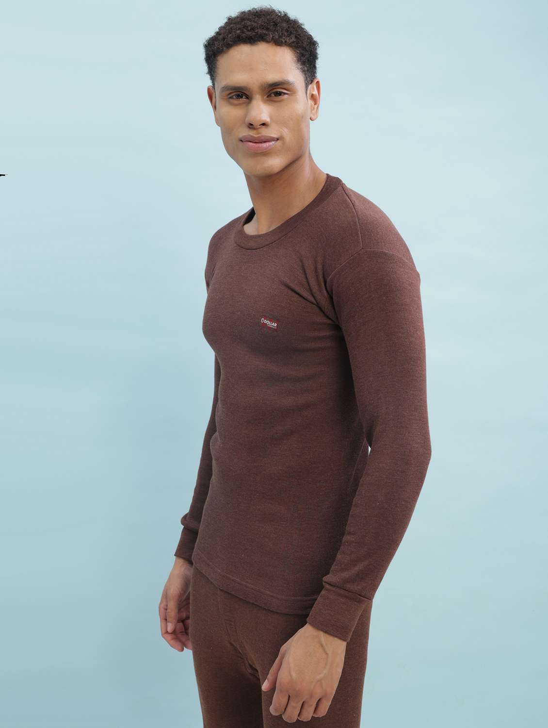 Men Solid Full Sleeve Thermal Top - 22181168 -  Standard Image - 1