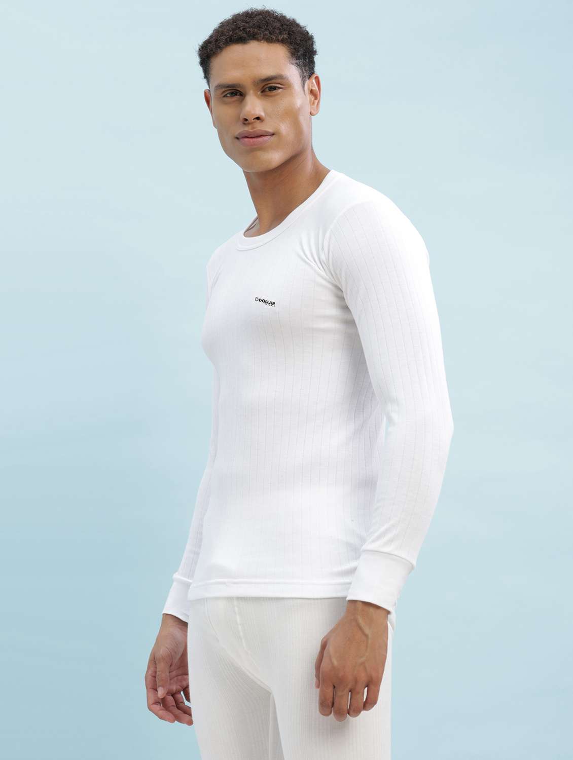 men solid full sleeve thermal top - 22181172 -  Standard Image - 1