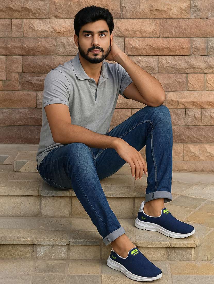 men solid slip on sport shoe - 22181194 -  Standard Image - 4