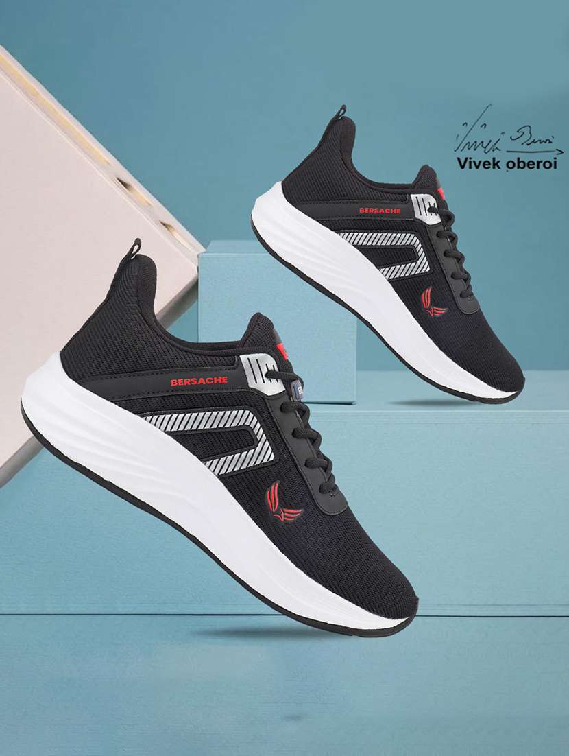 men black lace up sport shoe - 22181200 -  Standard Image - 1