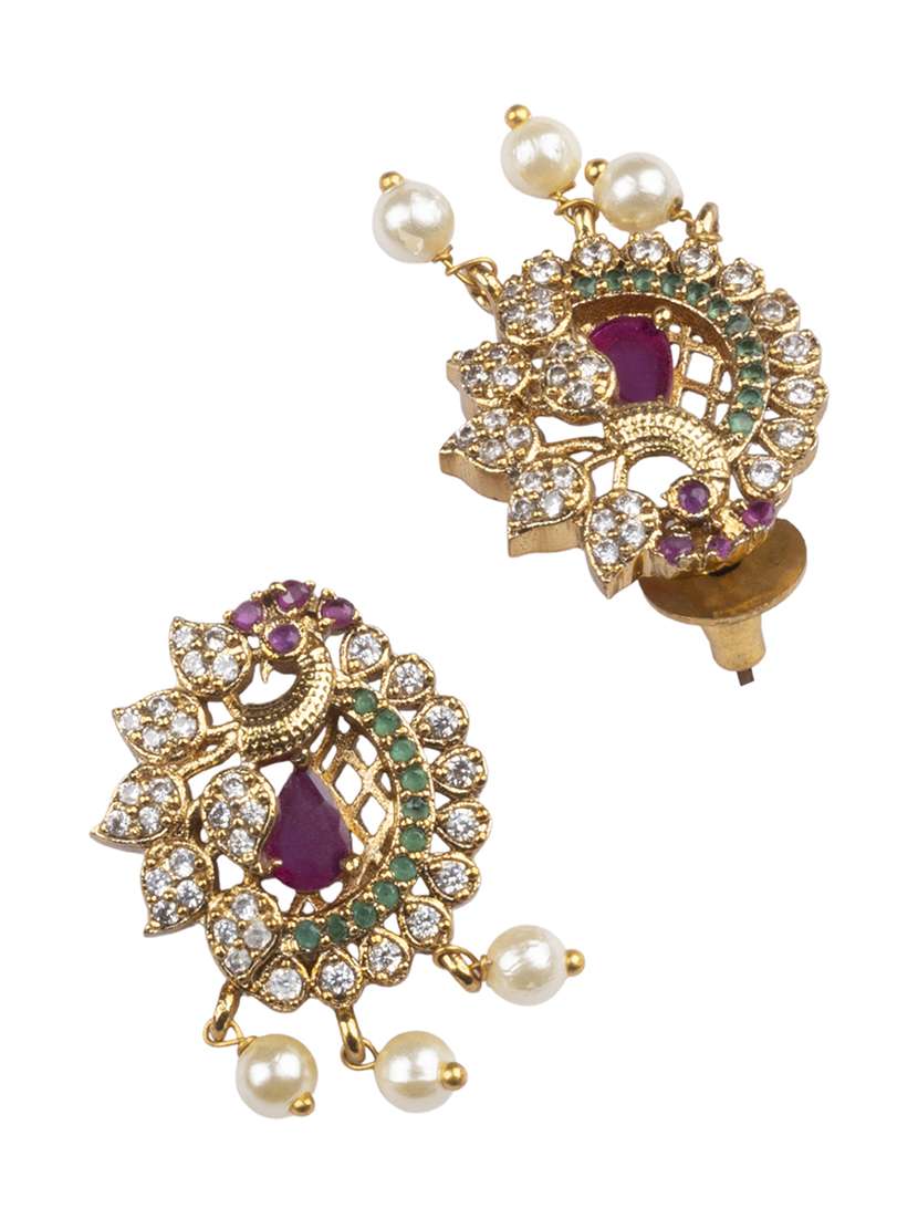 red alloy necklaces and earring - 22181258 -  Standard Image - 4