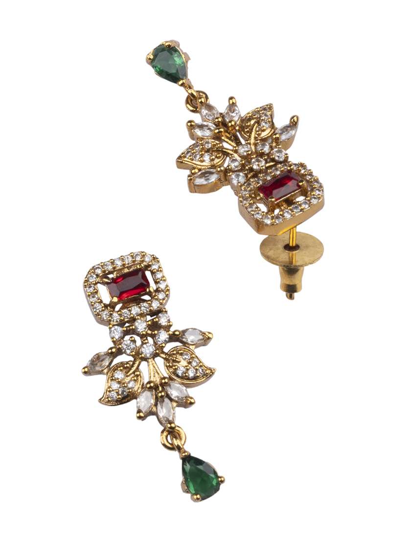 multi colored alloy necklaces and earring - 22181263 -  Standard Image - 4