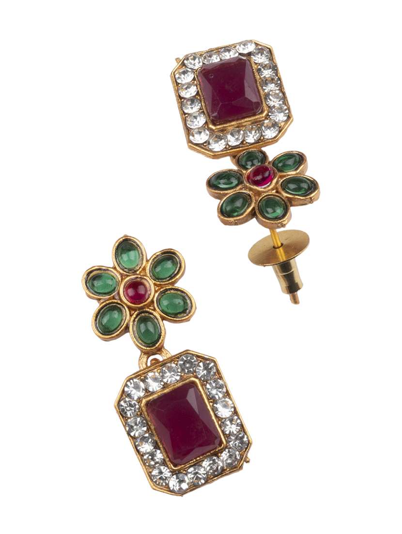 multicolor flower necklace set - 22181277 -  Standard Image - 4