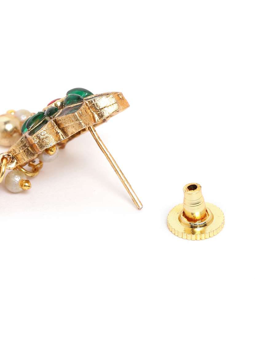 women minimalist green floral choker set - 22181280 -  Standard Image - 4