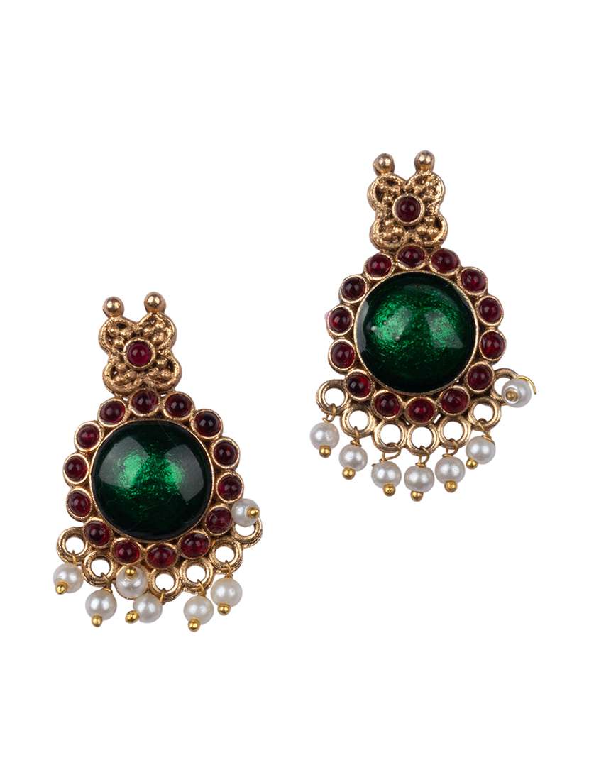 women alloy necklace and earrings set - 22181308 -  Standard Image - 4