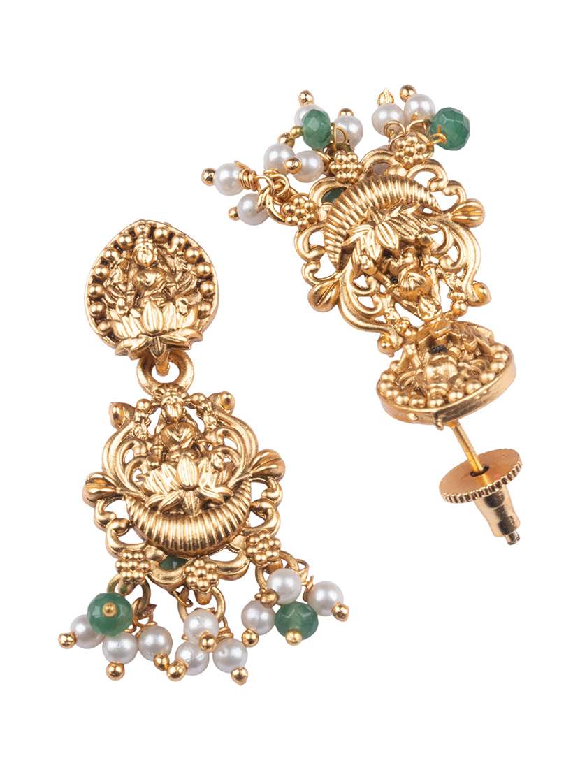 women alloy necklace and earrings set - 22181309 -  Standard Image - 4