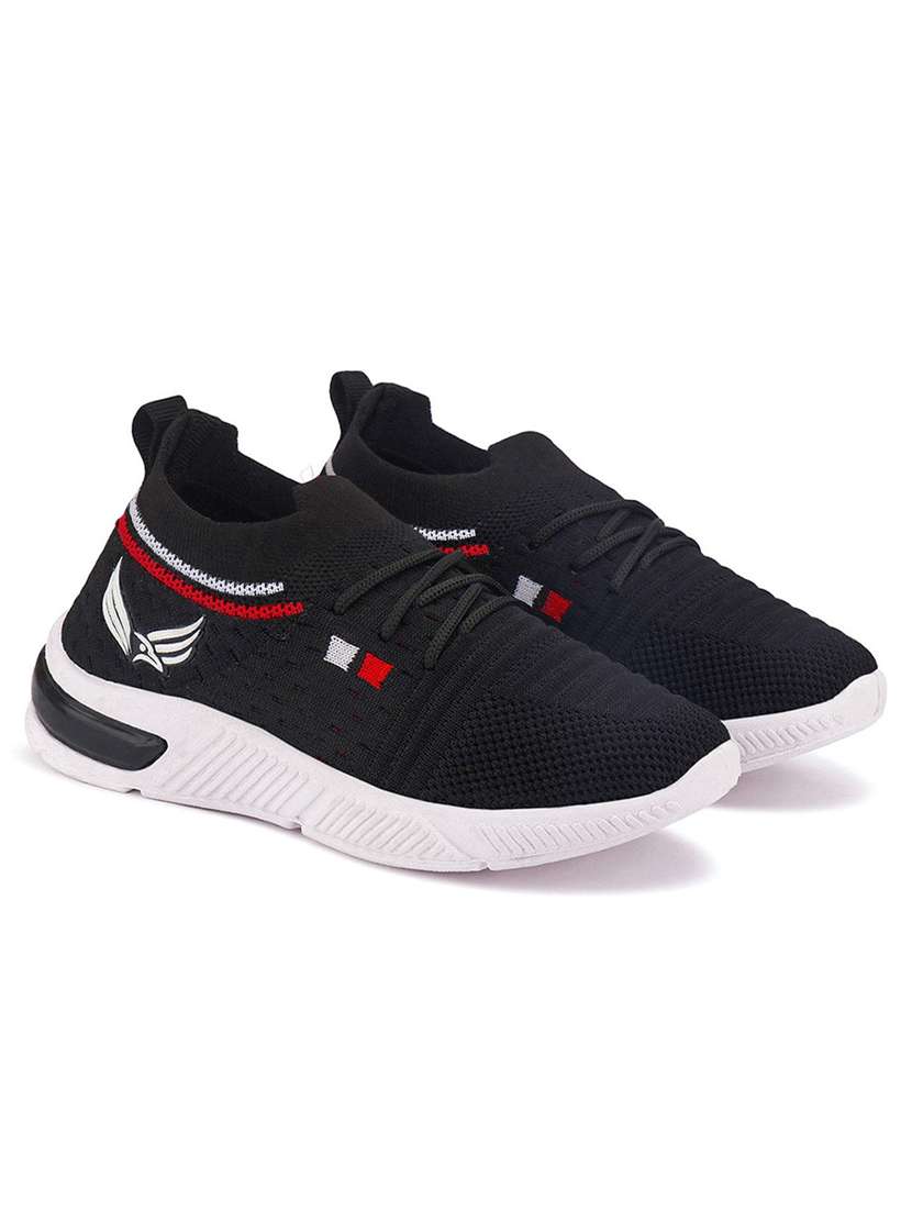 boys solid lace up sport shoes - 22181370 -  Standard Image - 1